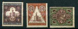 San Marino - 1894 - Palazzo Del Governo - Sass. 23-25 Serie Completa * - Unused Stamps