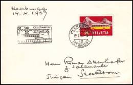 Switzerland 1957, Cover, Special Postmark - Lettres & Documents