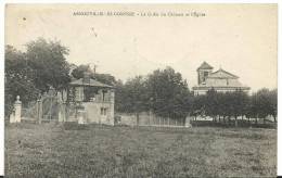 Val D  Oise :  ARNOUVILLE  Les   GONESSE  : La  Grille  Du  Château  Et L ' église - Arnouville Les Gonesses
