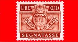 SAN MARINO - 1945 - Nuovo - Stemma - Segnatasse - 10 C. • Stemma Di San Marino - Postage Due