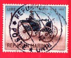 SAN MARINO - 1962 - Usato - Storia Dell´automobile - 1 L. • Duryea Del 1892 - Used Stamps