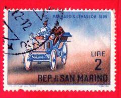 SAN MARINO - 1962 - Usato - Storia Dell´automobile - 2 L. • Panhard Del 1895 - Gebraucht