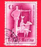 SAN MARINO - 1963 - Usato - Giostre E Tornei - 1 L. • Giostra Del Saracino - Used Stamps