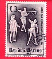 SAN MARINO - 1963 - Usato - Giostre E Tornei - 3 L. • Palio Della Balestra - Used Stamps