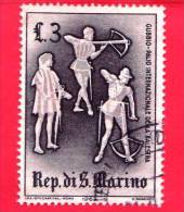 SAN MARINO - 1963 - Usato - Giostre E Tornei - 3 L. • Palio Della Balestra - Gebraucht