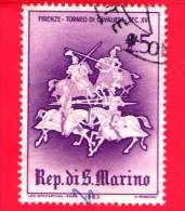 SAN MARINO - 1963 - Usato - Giostre E Tornei - 5 L. • Torneo A Firenze - Used Stamps