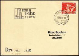 Switzerland 1956, Card, Special Postmark - Lettres & Documents