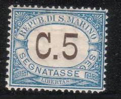 San Marino - Segnatasse - 1897-1919 - Sass. 19 * - Impuestos