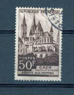 VARIÉTÉS FRANCE 1951  N° 917 ABBAYE AUX HOMMES CAEN  OBLITÉRÉ YVERT TELLIER - Used Stamps