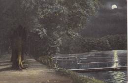 Malente-Gremsmühlen, Am Dieksee, Mondschein An Der Anlegestelle, Um 1912 - Malente-Gremsmuehlen