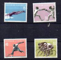 1956 Sports : Natation, Escrime, Tennis, Cyclisme, Yv.327 / 330**, Cote 25 €, - Unused Stamps