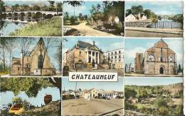 16 - CHATEAUNEUF -Belle Carte Multi Vues De La Ville - Chateauneuf Sur Charente