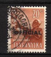 TANGANYIKA - 1961 YT 4 USED SERVICE - Tanganyika (...-1932)