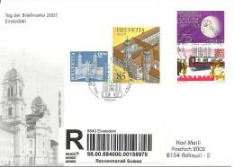 2007 Tag Der Briefmarke Einsiedeln Einschreiben - Covers & Documents