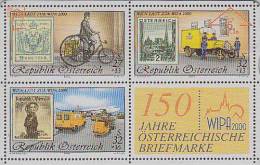 TIMBRE Sur Télécarte Autriche Vélo Avion - STAMP On Phonecard - BRIEFMARKE Auf Telefonkarte Österreich - Francobolli & Monete