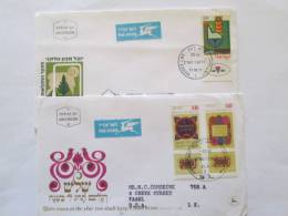 ISRAEL1971 2  FDC GROUP - Cartas & Documentos
