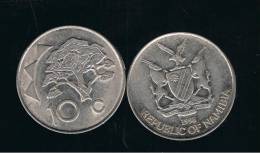 NAMIBIA -  10 Cents 1998   KM2  - Tree - Arbol - Namibia