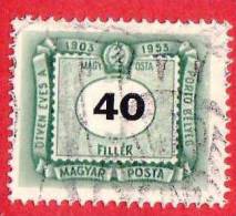 UNGHERIA - MAGYAR - 1953 - USATO - Segnatasse - Numero - 40 - Segnatasse