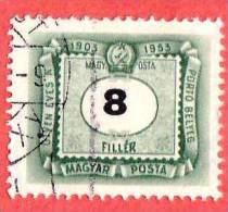 UNGHERIA - MAGYAR - 1953 - USATO - Segnatasse - Numero - 8 - Segnatasse