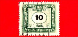 UNGHERIA - MAGYAR - Usato - 1953 - Segnatasse - Postage Due - 10 - Segnatasse