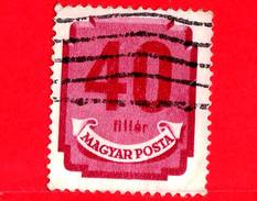 UNGHERIA - MAGYAR - Usato - 1951 - Segnatasse - Numeri - Postage Due, Size 17x21 Mm - 40 - Portomarken