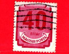 UNGHERIA - MAGYAR - Usato - 1951 - Segnatasse - Numeri - Postage Due, Size 17x21 Mm - 40 - Postage Due
