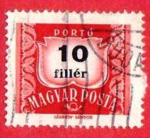 UNGHERIA - MAGYAR - 1958 - USATO - Segnatasse - Numero - 10 - Strafport