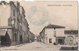 ROUILLAC RUE DE LA GARE  AVEC CACHET ECOLE PRIMAIRE SUPERIEURE DE ROUILLAC - Rouillac