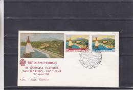 Bateaux - Voiliers - Saint Marin - Lettre De 1960 - Exposition Philatélique De Riccione - Storia Postale