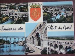 LE PONT DU GARD / JOLI LOT DE 5 CARTES PHOTOS  / TOUTES LES PHOTOS - Remoulins