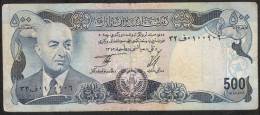 AFGHANISTAN  P51a  500  AFGHANIS AH1352  1973  Signature 8  AVF NO P.h. ! ! - Afghanistan