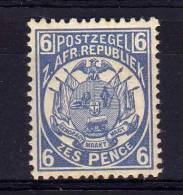 Transvaal - 1885 - 6d Definitive (Perf 12½) - MH - Transvaal (1870-1909)