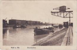 Kehl A. Rh. - Rheinhafen, 1926, Péniche, Cachets Militaire Au Dos - Kehl