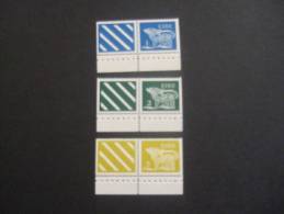 IRELAND 1971/75  MICHEL 251D + 253D + 258D  WITH LABEL  FROM BOOKLET   MNH ** (S1703-124/015) - Nuovi
