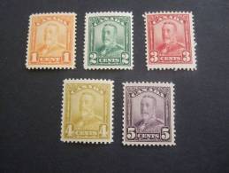 CANADA 1928   SCOTT 149 / 153   MNH **     (S21-1700/015) - Ongebruikt