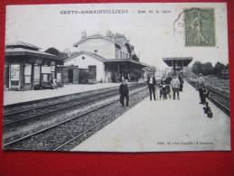 77 - GRETZ - ARMAINVILLIERS - QUAI DE LA GARE - BELLE CARTE - - Gretz Armainvilliers