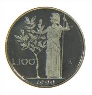 ITALIA - 100 LIRE FONDO SPECCHIO 1990 - 100 Lire