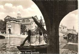 VENETO  - CHIOGGIA (Venezia) - Torre E Ponte Garibaldi (barche E Bragozzi) - Chioggia