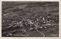 Chatel Saint-Denis, Vue Aérienne En 1942. Oblit. Bttr. Obusiers Camp. 155 - Châtel-Saint-Denis