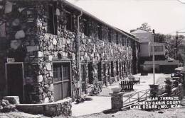 Missouri Lake Ozark Conrad Cabin Court Rear Terrace Real Photo RPPC - Autres & Non Classés