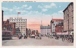 Pennsylvania Harrisburg Market Square Looking West - Harrisburg