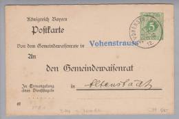 Heimat De Bay Höhenstrauss 1912-10-12 Dienst-Ganzsache - Interi Postali