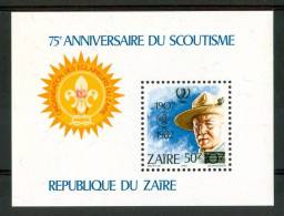 1985 Zaire Scout Scoutisme Scouting Block MNH** Sc5 - Nuevos