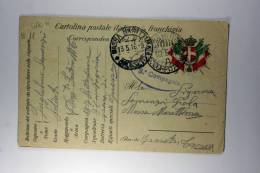 Italy Cartolina Postale In Francgigia, Tipo H / 11,1916 - Interi Postali