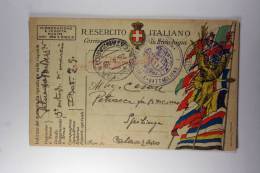 Italy Cartolina Postale In Francgigia, 1918 - Stamped Stationery