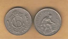 LUXEMBURGO -  1 Franc 1953  KM46.3 - Luxemburgo