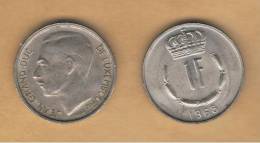 LUXEMBURGO -  1 Franc 1968  KM55 - Luxembourg