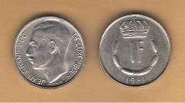 LUXEMBURGO -  1 Franc 1981  KM55 - Lussemburgo