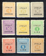 Occupazione Alleata Sicilia 1943 SS 2 N. 1 - 9 MNH - Anglo-american Occ.: Sicily