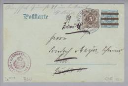Heimat De BW Zuffenhausen 1909-09-07 Auf Dienst-Ganzsache - Postal  Stationery